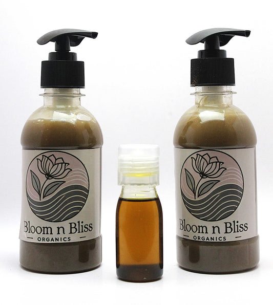 Herbal Shampoo pair & Hair Oil sample  – Complete Hair Care Pack Bloom N Bliss
