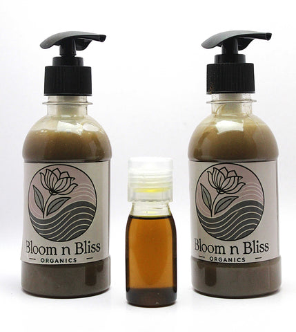 Herbal Shampoo pair & Hair Oil sample  – Complete Hair Care Pack Bloom N Bliss